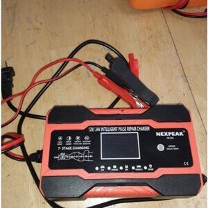 10-Amp Smart Fully Automatic Battery Charger, 12V and 24V, Maintainer